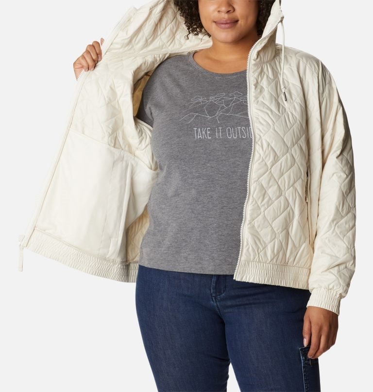 Women's Columbia Sweet View Bomber Insulated Jackets Cream | Plus Size CA-B315L